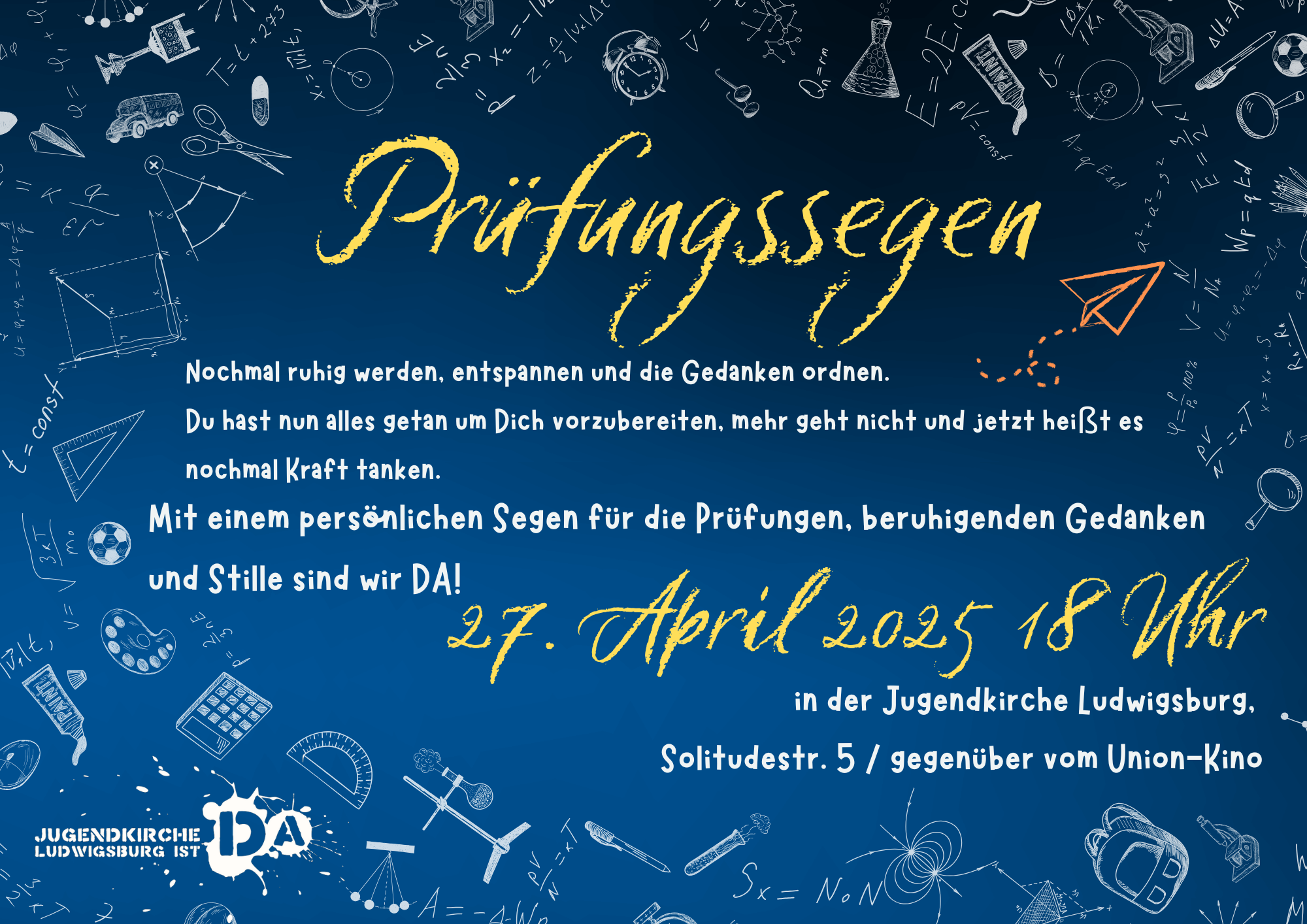 Prüfungssegen am 27.04.25 um 18 Uhr