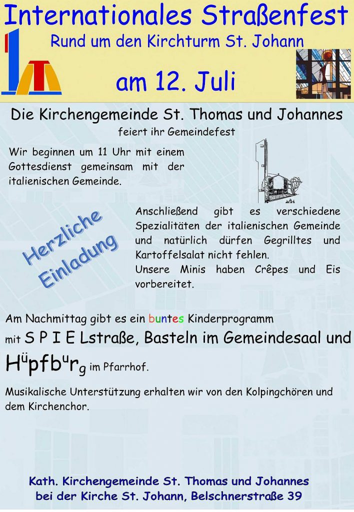 Gemeindefest am 12. Juli